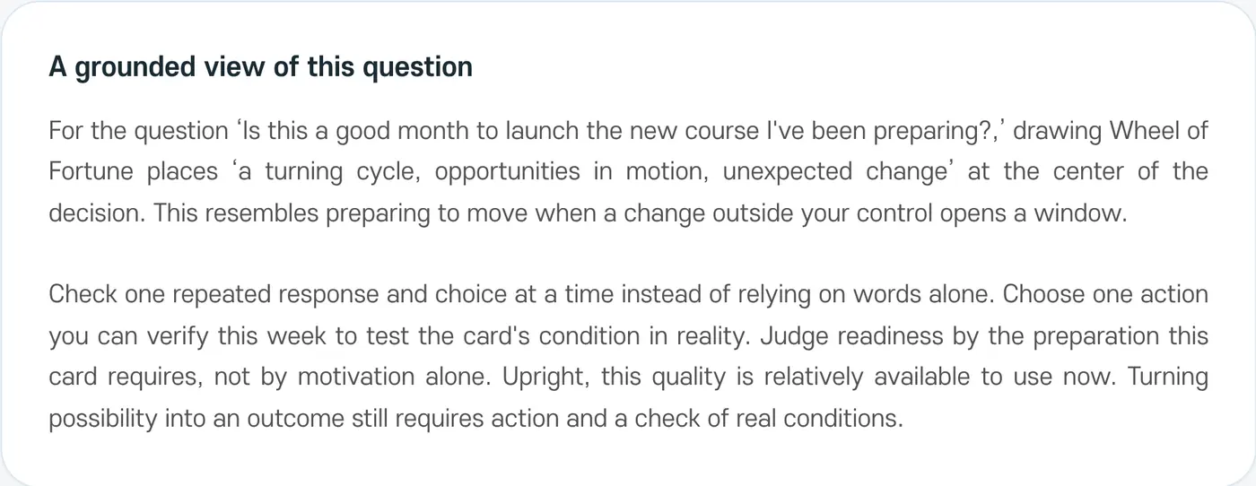 A grounded view of this question