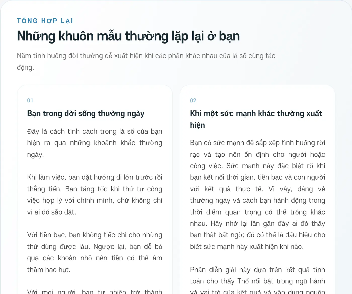Những khuôn mẫu thường lặp lại ở bạn